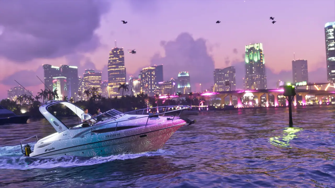 The Shitzu Squalo boat on open water.